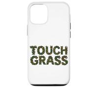 Tocar Hierba Divertido Irónico Naturaleza Texto Floral Meme Carcasa para iPhone 12/12 Pro