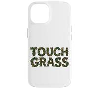 Tocar Hierba Divertido Irónico Naturaleza Texto Floral Meme Carcasa para iPhone 14