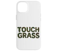 Tocar Hierba Divertido Irónico Naturaleza Texto Floral Meme Carcasa para iPhone 14 Plus