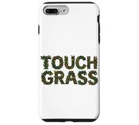 Tocar Hierba Divertido Irónico Naturaleza Texto Floral Meme Carcasa para iPhone 7 Plus/8 Plus