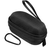 TOCCOOL Estuche de almacenamiento negro para audífonos, bolsa protectora de material EVA resistente, bolsa de viaje para audífonos para personas mayores y personas con problemas auditivos (resistente