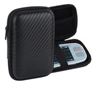 TOCCOOL Funda rígida compatible con monitor ECG ECG EMAY 6L/EMAY, a prueba de golpes, bolsa de almacenamiento de viaje para monitor portátil de electrocardiograma de frecuencia cardíaca (negro, solo