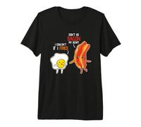 Tocino Huevo Pun Breakfast Don't Go Tocino en mi corazón Camiseta Premium