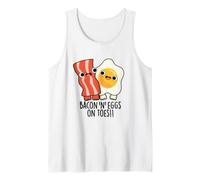 Tocino Y Huevos En Los Pies Divertido Juego De Palabra De Comida Camiseta sin Mangas