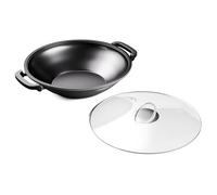 ToCis Big BBQ Cazuela Hierro Fundido con Tapa Toci, Wok Hierro Fundido Esmaltada a Prueba de Fugas, Ollas Horno Pequeñas de Inducción y Gas, Cacerola Apta para Lavavajillas, Cocina y Horno