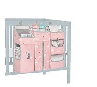 TOCKONIMN Organizador de pañales colgante para cuna de bebé, apilador de pañales 3 en 1 para cambiador, organizador de guardería, soporte de almacenamiento para artículos esenciales del bebé