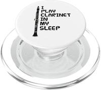 Toco el clarinete mientras duermo, músico divertido PopSockets PopGrip para MagSafe