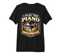Toco el Piano Eso es lo Que Hago Profesor de Pianista Vintage Camiseta Premium
