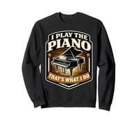 Toco el Piano Eso es lo Que Hago Profesor de Pianista Vintage Sudadera