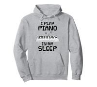 Toco el piano mientras duermo, pianista músico divertido Sudadera con Capucha