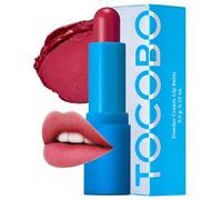 TOCOBO Bálsamo labial en crema en polvo 031 Rose Burn 0,67 oz / 19 g | Bálsamo labial vegano tipo terciopelo mate suave y textura en polvo cremoso sin exfoliación