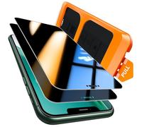 TOCOL 2 Piezas Protector Pantalla de Privacidad para iPhone 11 Pro, iPhone X, XS, Alineación Automática para Una Instalación Rápida, Antiespia Cristal Templado de Dureza 9H+Inastillable