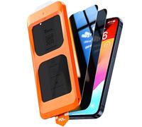 TOCOL 2 Piezas Protector Pantalla de Privacidad para iPhone 13 Mini, Alineación Automática para Una Instalación Rápida, Antiespia Cristal Templado de Dureza 9H+Inastillable