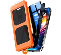 TOCOL 2 Piezas Protector Pantalla de Privacidad para iPhone 16 Plus, Alineación Automática para Una Instalación Rápida, Sin Burbujas, Antiespia Cristal Templado de Dureza 9H+Inastillable
