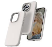 TOCOL 5 en 1 diseñado para iPhone Case, con 2 Protectores de Pantalla + 2 Protectores de Lente de cámara, Funda Delgada de Silicona líquida a Prueba de Golpes, Piedra Gris