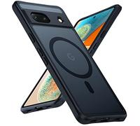 TOCOL Funda magnética para Pixel 7a,Funda Magnética para Pixel 7a [Protección Lente Cámara] [Protección Militar] Translúcida Mate Trasera, Negro