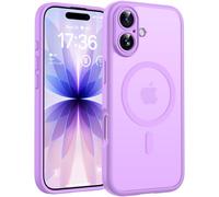TOCOL Funda para iPhone 17, Protección Lente Cámara, Anillo Magnético Integrado, Compatible con Magsafe, Protección contra Caídas, Translúcida Mate Trasera, Viola Intenso
