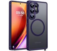 TOCOL Funda para Samsung Galaxy S25 Ultra Magnética, [Protección Completa de Cámara] [Protección Militar contra Caídas] Cubierta Trasera Mate para S25 Ultra, Púrpura Medianoche