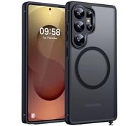 TOCOL Funda para Samsung Galaxy S25 Ultra Magnética, [Protección Completa de Cámara] [Protección Militar contra Caídas] Cubierta Trasera Mate para S25 Ultra, Negro
