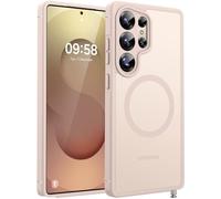 TOCOL Funda para Samsung Galaxy S25 Ultra Magnética, [Protección Completa de Cámara] [Protección Militar contra Caídas] Cubierta Trasera Mate para S25 Ultra, Desierto