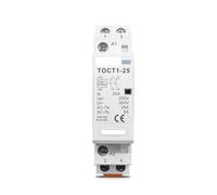 TOCT1 2P 16A 20A 25A 220V/230V 50/60Hz Contactor Modular de CA for el hogar con carril Din 2NO 2NC 1NO1NC(25A 2NO)