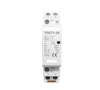 TOCT1 2P 25A 110V BOBINA 50/60Hz Carril Din Contactor modular de CA doméstico 2NO(1NO1NC,110V)