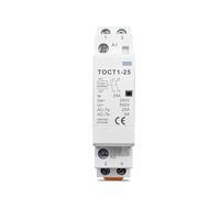 TOCT1 2P 25A 220V 110V 24V BOBINA 50/60Hz Carril Din Contactor Modular De CA Doméstico 2NO(220V,1NO1NC)