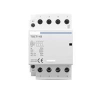 TOCT1 4P 63A 220V BOBINA 400V~ 50/60Hz Carril DIN Contactor modular de CA doméstico 4NO 2NO2NC 4NC(4NO)