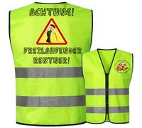 Toctax Chaleco Verde XL Hombre Jubilación Regalo Divertido - Ich Bin In Rente, Ich Muss Gar Nix - Achtung! ¡Jubilado Libre!