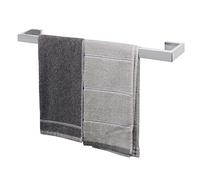 TocTen Toallero de baño - Base cuadrada gruesa SUS304 barra de toalla de acero inoxidable para baño, accesorios de barra de baño, toallero resistente montado en la pared (cromo pulido, 24 pulgadas)