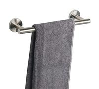 TocTen - Toallero de baño, soporte grueso de acero inoxidable SUS304 para toallas de baño, barra, colgador de pared resistente, 30 cm, níquel cepillado