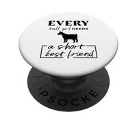 Toda chica alta necesita una mejor amiga corta, cabra pigmia PopSockets PopGrip Adhesivo