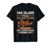 Toda la diversión y Juegos, Funny Oak Island Treasure Hunter Camiseta
