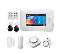 Toda La Pantalla Táctil Inalámbrica WiFi gsm RFID Tarjeta Sistema De Alarma Antirrobo Smart Home Security DIY Alarma(L..)