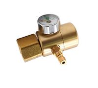 Toda la presión de cobre Reductor Válvula reductora regulador gas Gauge Meter 0-3000PSI Flow