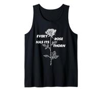 Toda Rosa tiene su Espina Cita inspiradora Floral Amor Camiseta sin Mangas