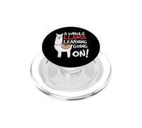 Toda una Llama aprendiendo yendo a la Escuela Estudiante Maestro PopSockets PopGrip para MagSafe