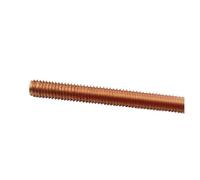 Toda varilla roscada Varilla roscada Barras de cobre en forma de s, tachuelas, rosca completa, varilla de tornillo de cobre M4 M5 M6 M8 M10 M12, 1 Uds.(200mm M12)