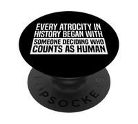 Todas Las atrocidades de la Historia Activista de Derechos Humanos Gráfico PopSockets PopGrip Adhesivo