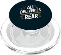 Todas Las ENTREGAS EN LA Parte Trasera Funny Delivery Zone Drop-Off Signage PopSockets PopGrip para MagSafe
