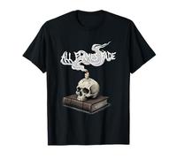 Todas Las Llamas se desvanecen Vela Calavera gótica mortalidad Camiseta