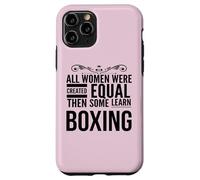 TODAS LAS MUJERES APRENDER Boxeo Boxeador Femenino Entrenador Deporte Chica Carcasa para iPhone 11 Pro