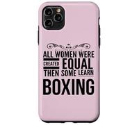 TODAS LAS MUJERES APRENDER Boxeo Boxeador Femenino Entrenador Deporte Chica Carcasa para iPhone 11 Pro Max