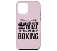 TODAS LAS MUJERES APRENDER Boxeo Boxeador Femenino Entrenador Deporte Chica Carcasa para iPhone 12 mini