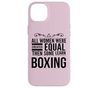 TODAS LAS MUJERES APRENDER Boxeo Boxeador Femenino Entrenador Deporte Chica Carcasa para iPhone 14 Plus