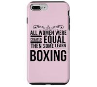 TODAS LAS MUJERES APRENDER Boxeo Boxeador Femenino Entrenador Deporte Chica Carcasa para iPhone 7 Plus/8 Plus