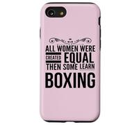 TODAS LAS MUJERES APRENDER Boxeo Boxeador Femenino Entrenador Deporte Chica Carcasa para iPhone SE (2020) / 7 / 8