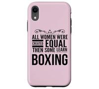 TODAS LAS MUJERES APRENDER Boxeo Boxeador Femenino Entrenador Deporte Chica Carcasa para iPhone XR