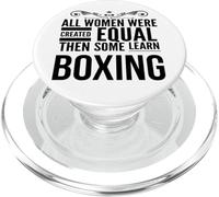 TODAS LAS MUJERES APRENDER Boxeo Boxeador Femenino Entrenador Deporte Chica PopSockets PopGrip para MagSafe