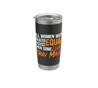 Todas las mujeres eran Black Belt Militar Combate Luchando Krav Maga Vaso térmico de acero inoxidable de doble pared